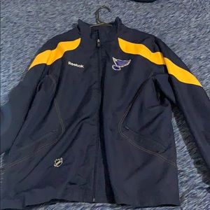 Men’s Reebok St. Louis Blues zip up warmup jacket